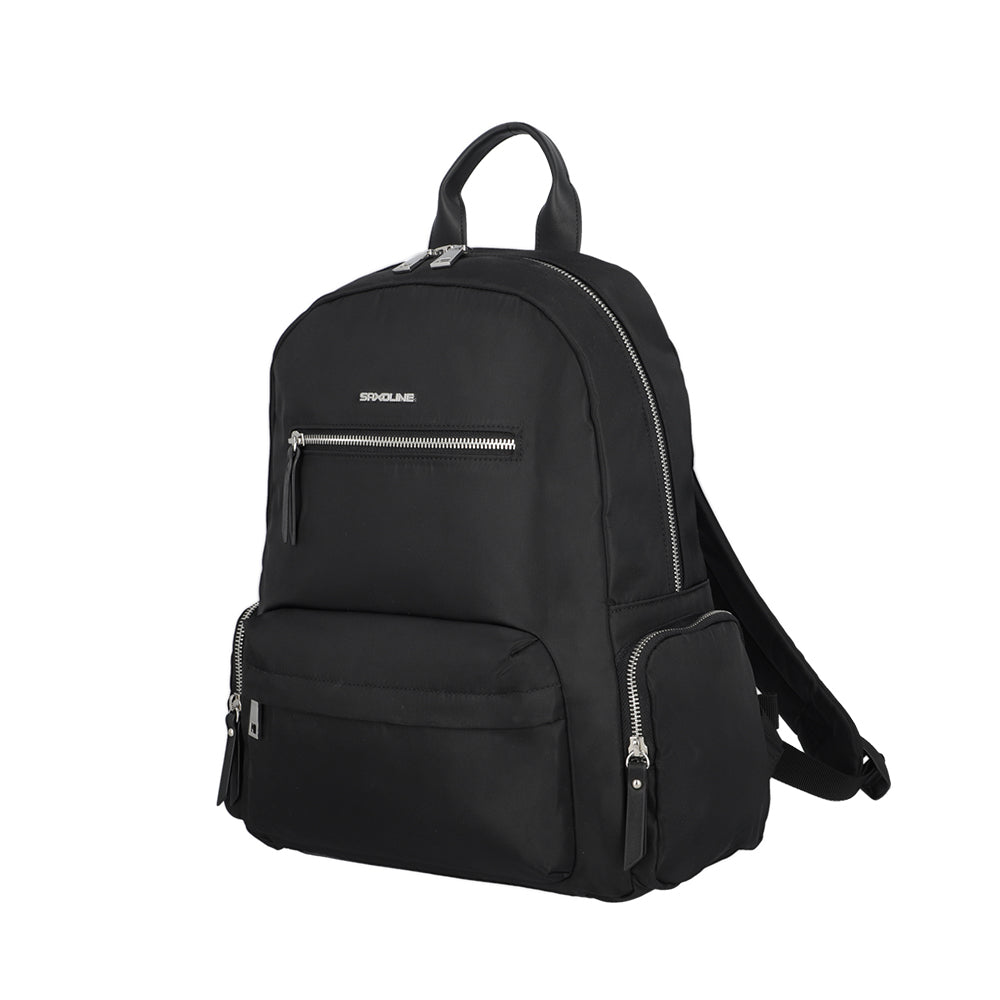 saxoline Mochila para notebook mujer Madison negro 14" Grandes descuentos