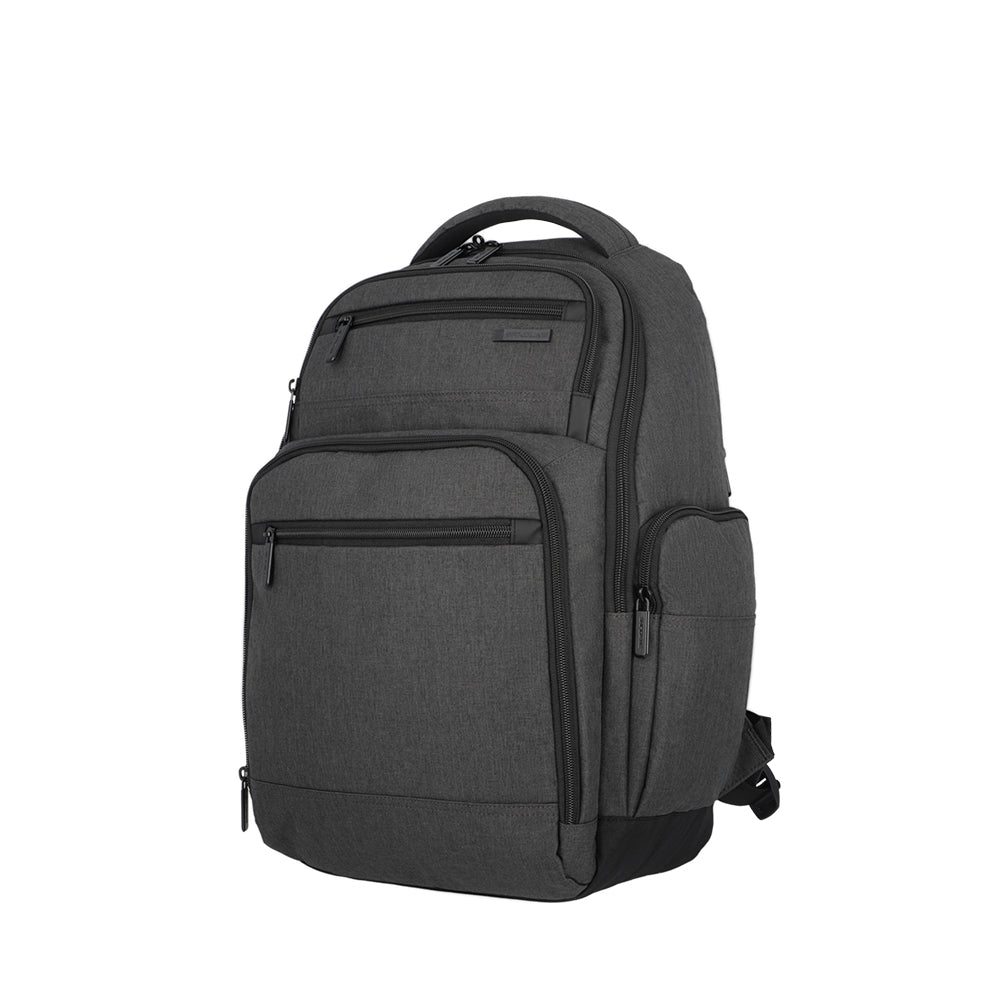 saxoline Mochila para notebook Banker gris 17" Envío internacional gratuito