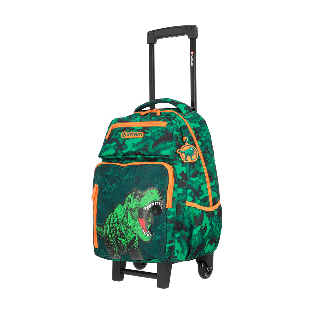 saxoline Set mochila + lonchera + estuche Run Pack verde dino Descuento por venta flash