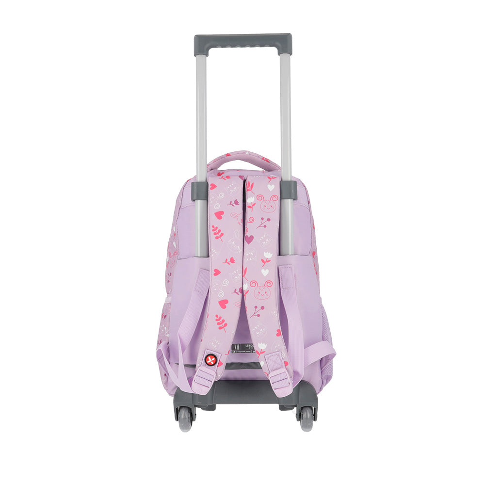 saxoline Mochila con ruedas para niñas Lincoln Rabbit lila Venta caliente