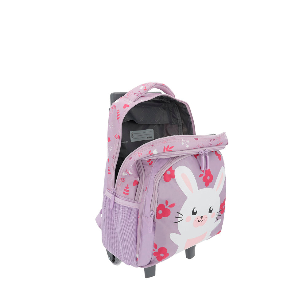 saxoline Mochila con ruedas para niñas Lincoln Rabbit lila Venta caliente