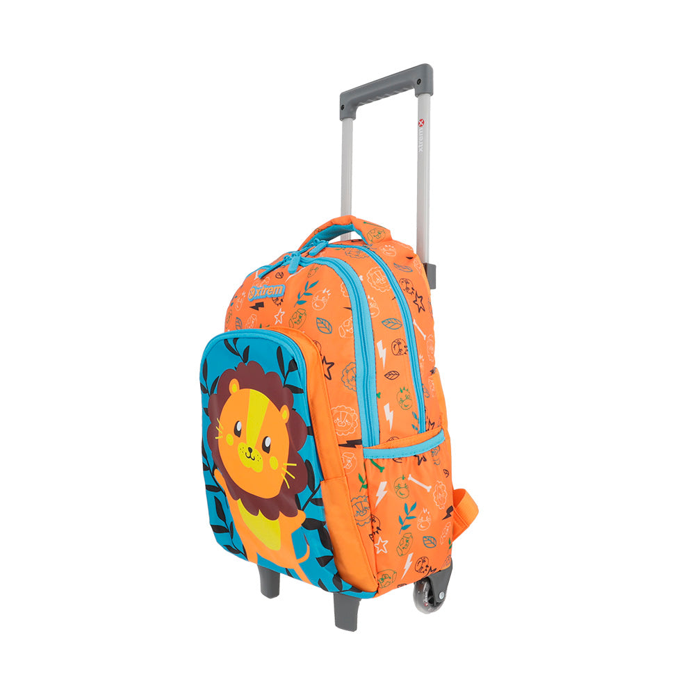 saxoline Mochila con ruedas para niños Lincoln Lion naranja Los más vendidos