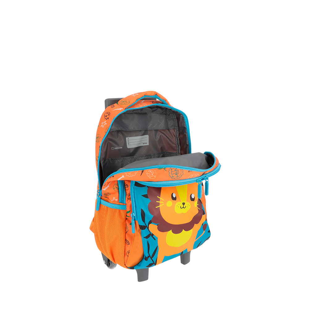 saxoline Mochila con ruedas para niños Lincoln Lion naranja Los más vendidos