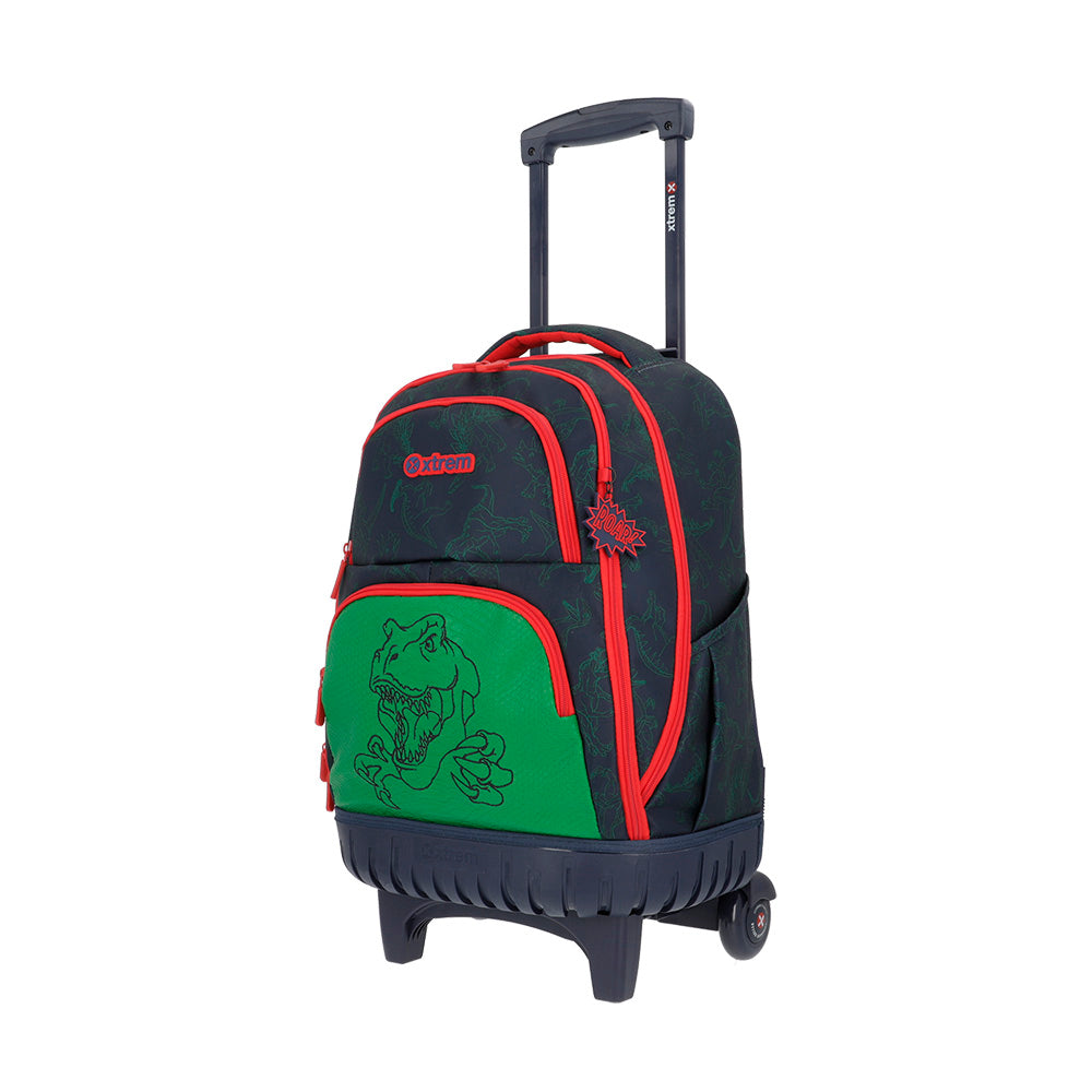 saxoline Mochila con ruedas para niños Cross 2.0 Dino azul Descuento