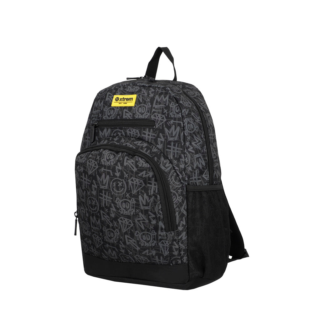 saxoline Set mochila + bolsa + lonchera + estuche Multipack black Rebajas online