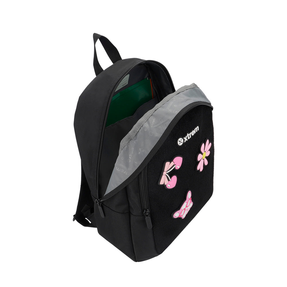 saxoline Mochila Logan negra/rosada Oferta especial