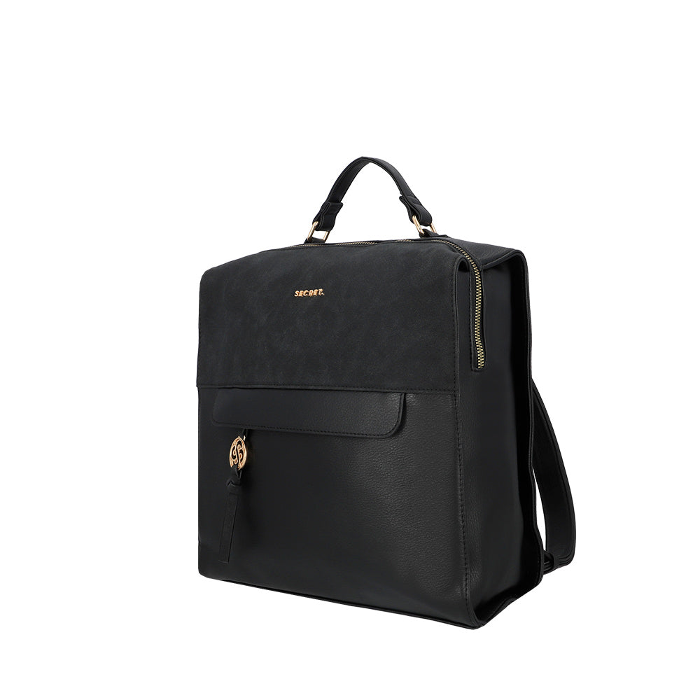 saxoline Mochila grande Laurens negra Precios de Black Friday