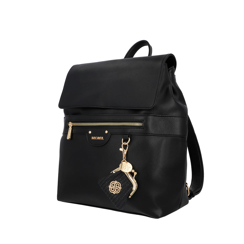 saxoline Mochila grande Lisse negra Devoluciones gratuitas