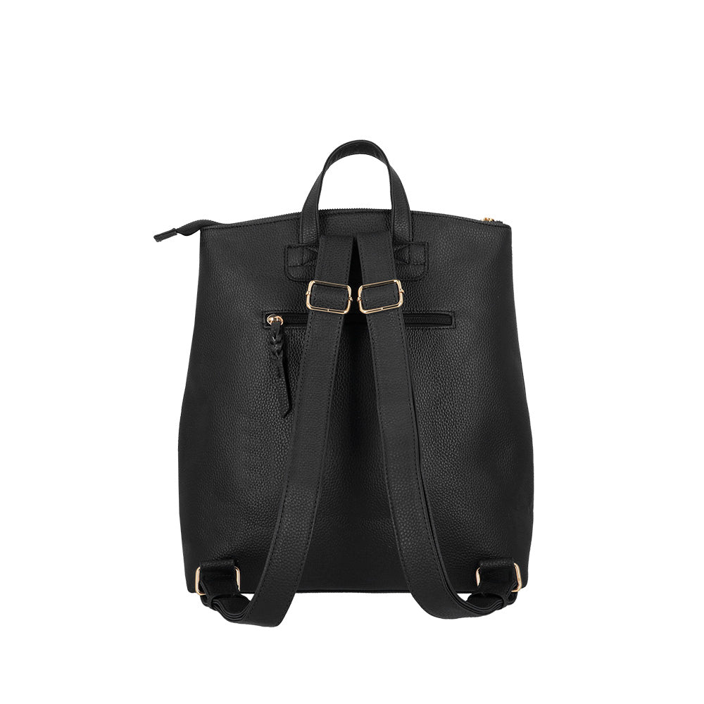 saxoline Mochila grande Ibiza negra Outlet online