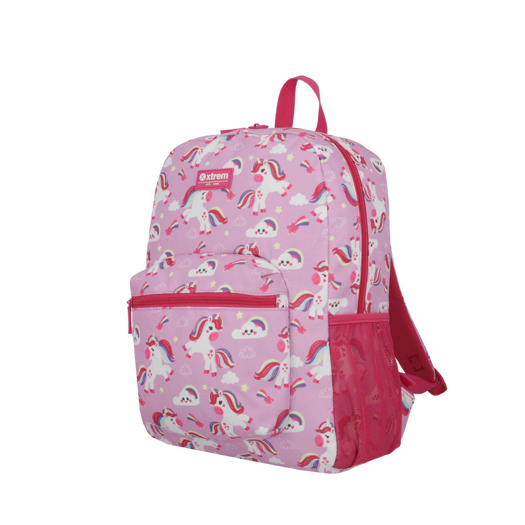 saxoline Set mochila + lonchera + estuche Triple Pack morado unicornios Envío gratis