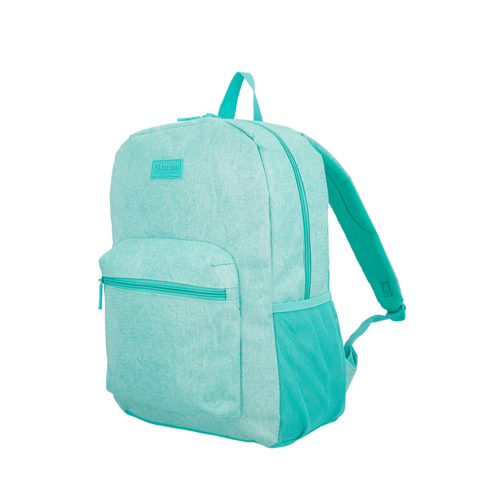 saxoline Triple pack mochila escolar + lonchera + estuche Mint Denim Solo queda un día