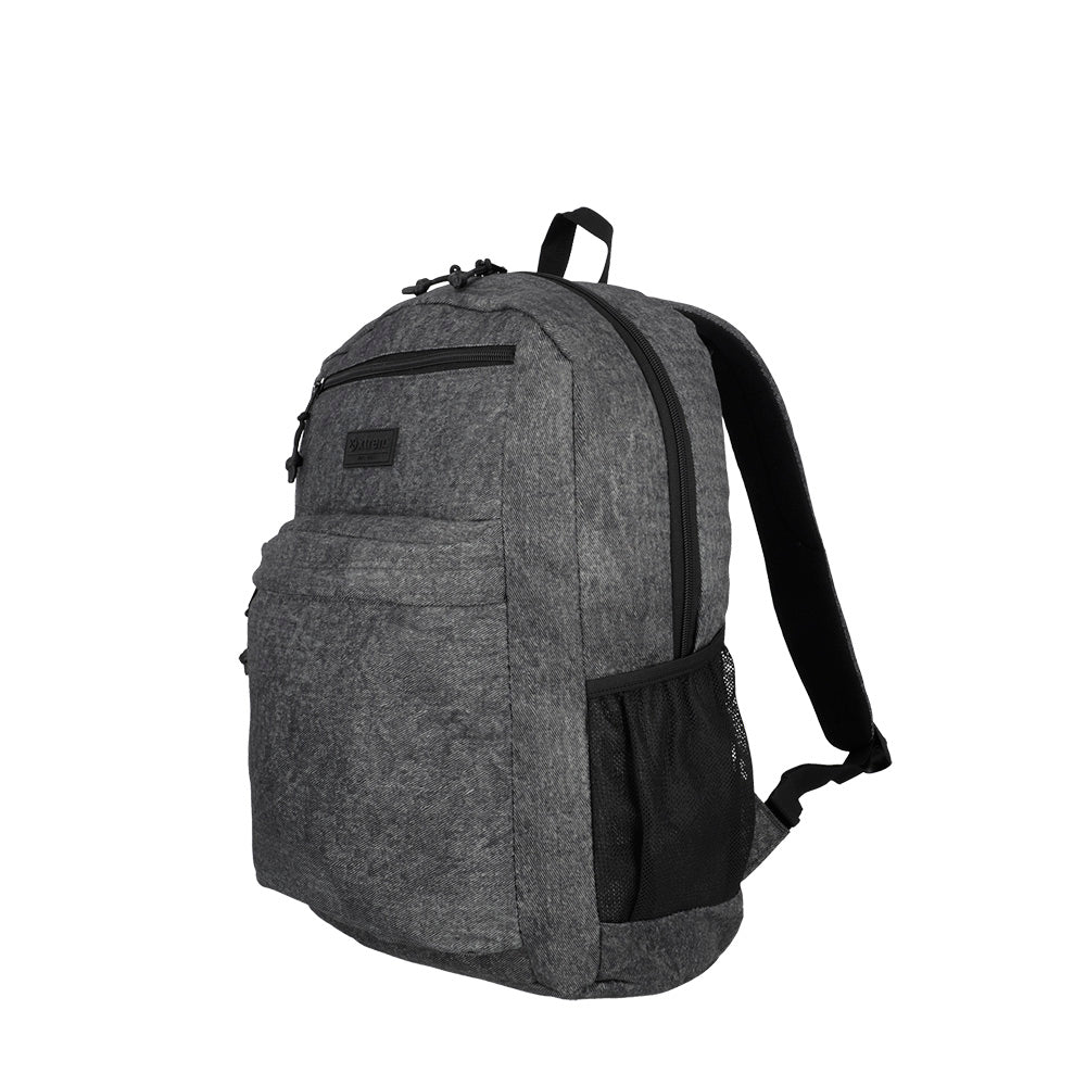 saxoline Megapack mochila escolar + bolso deportivo + lonchera + estuche Negro Denim Superdescuento