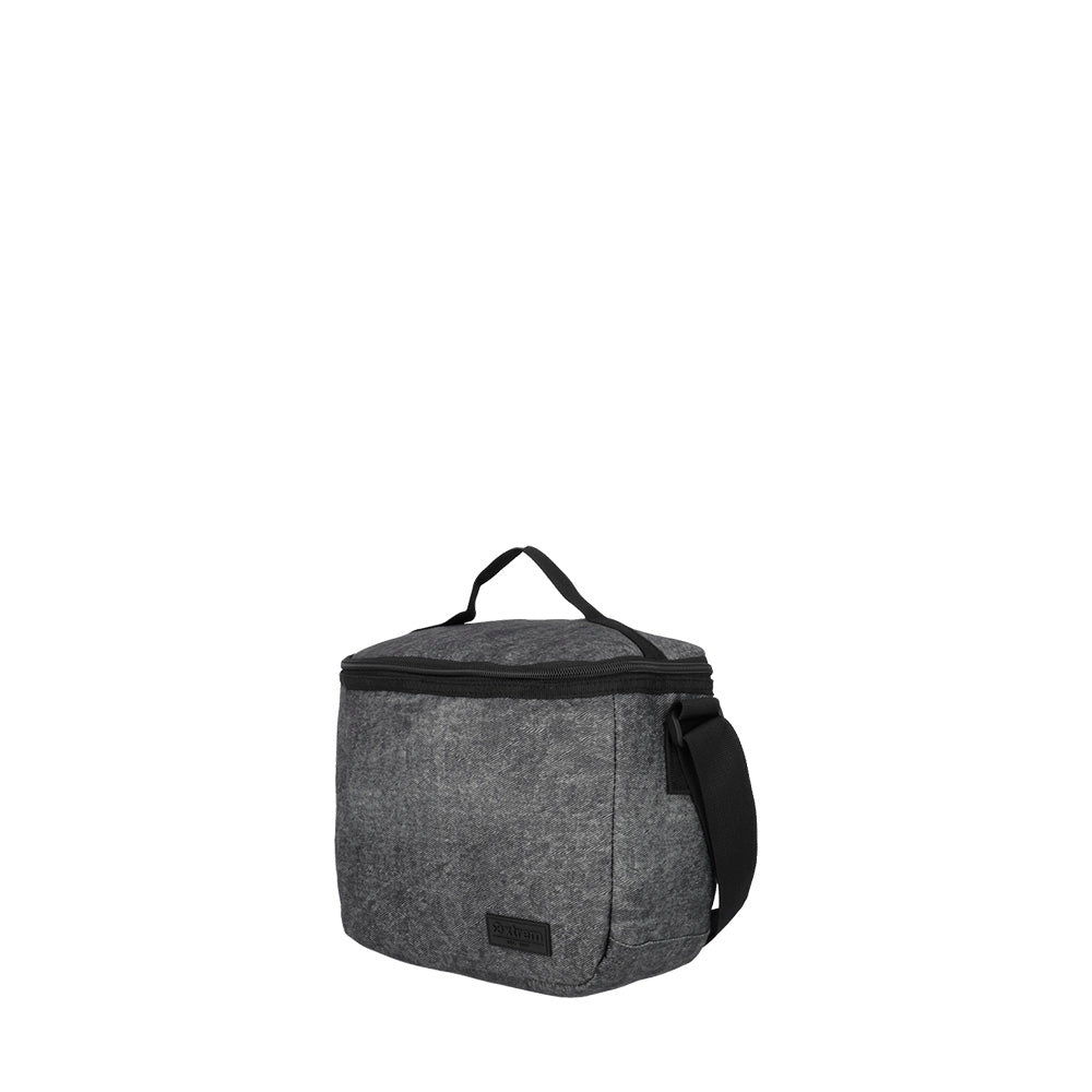 saxoline Megapack mochila escolar + bolso deportivo + lonchera + estuche Negro Denim Superdescuento