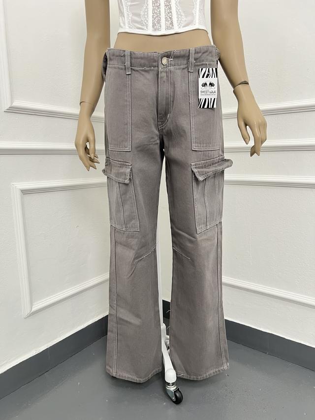 sweet lola Wide leg grey En oferta