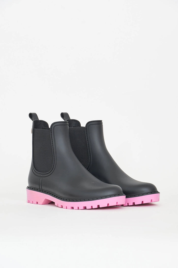 tantä rainwear Druppel Black MoonliteMauve Tienda