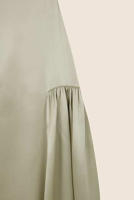 teresa helbig VESTIDO SEDA HALTER VERDE Oferta especial de fábrica