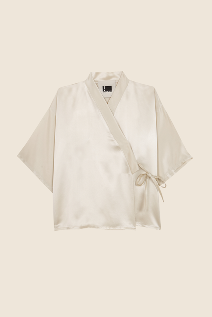 teresa helbig KIMONO PIJAMA CREMA Promoción trimestral