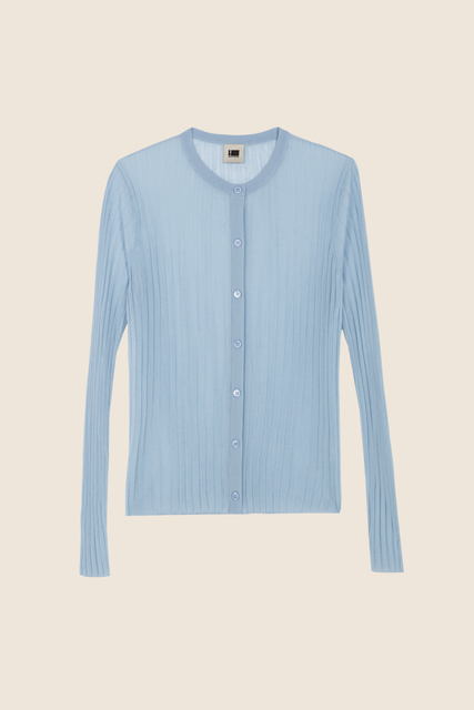 teresa helbig CÁRDIGAN PUNTO LIGHT BLUE