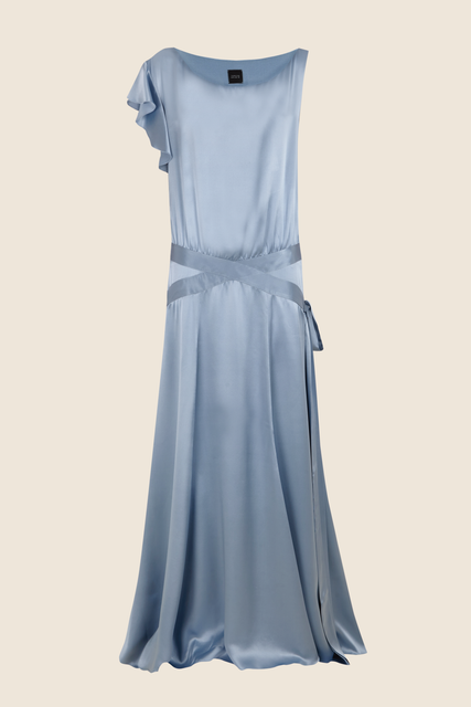 teresa helbig VESTIDO SEDA AÑOS VEINTE AZUL