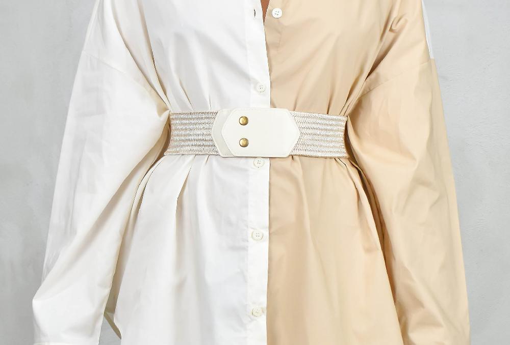The New Black ML COLOR BLOCKING BEIGE + NUDE OVERSIZED FIT The New Black ML COLOR BLOCKING BEIGE + NUDE OVERSIZED FIT