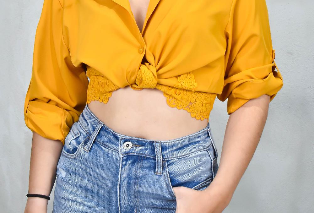 The New Black ML MUSTARD APLIC The New Black ML MUSTARD APLIC