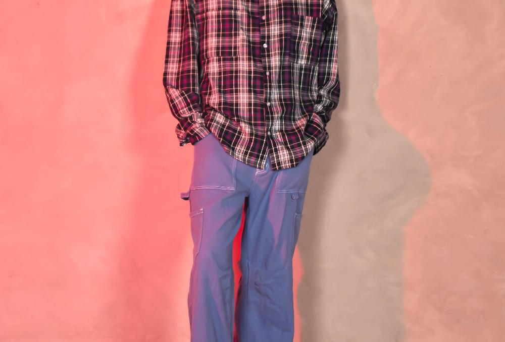 The New Black ca ml cuadros oversized trend blue green white 2025