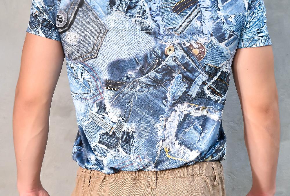 The New Black SLIM FIT PRINT DENIM Último día