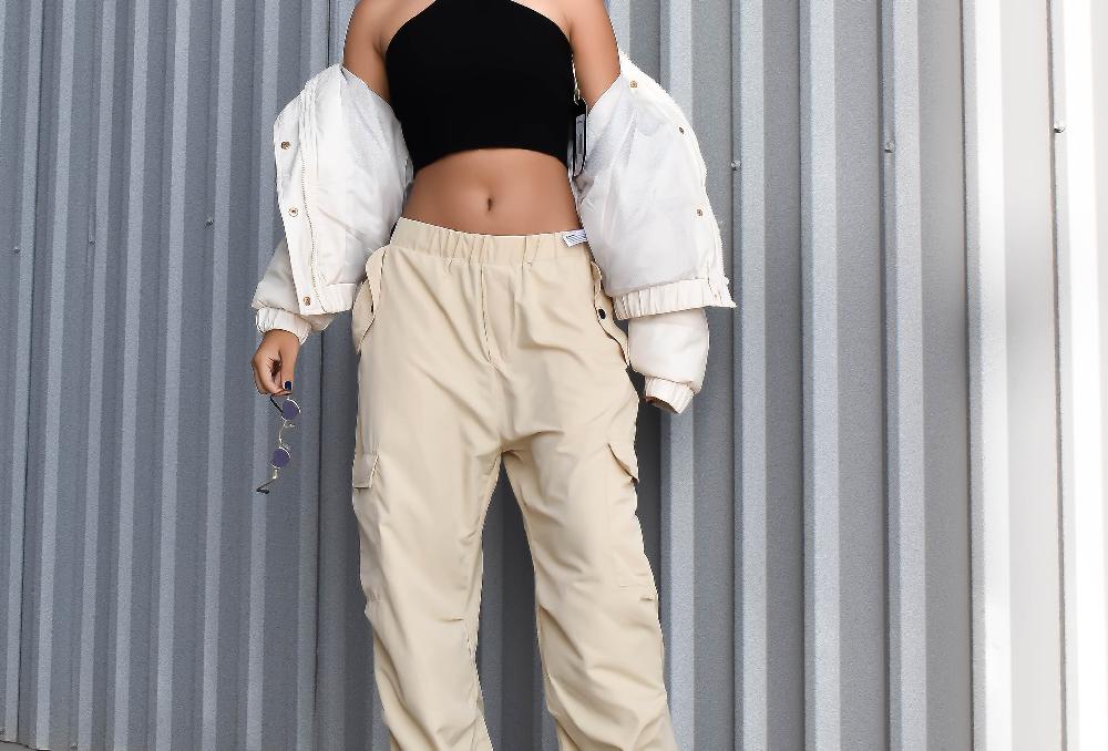 The New Black PARASHOOT PANT BEIGE Oferta exclusiva