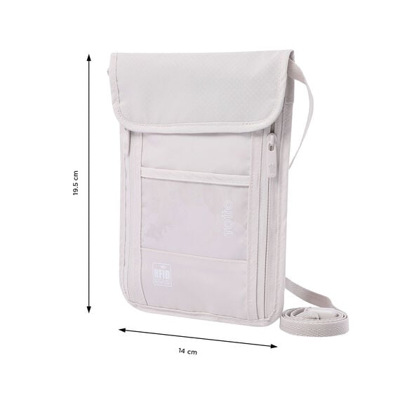 totto Porta Pasaporte Hang - White Sand Tienda