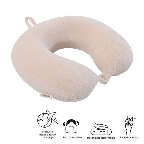 totto Almohada de viaje Pylot - White Sand Tienda de fábrica