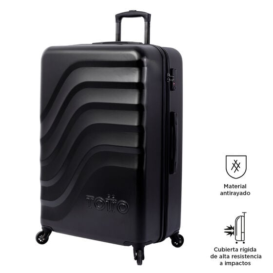 totto Juego de maletas Bazy - Negro Ofertas de temporada