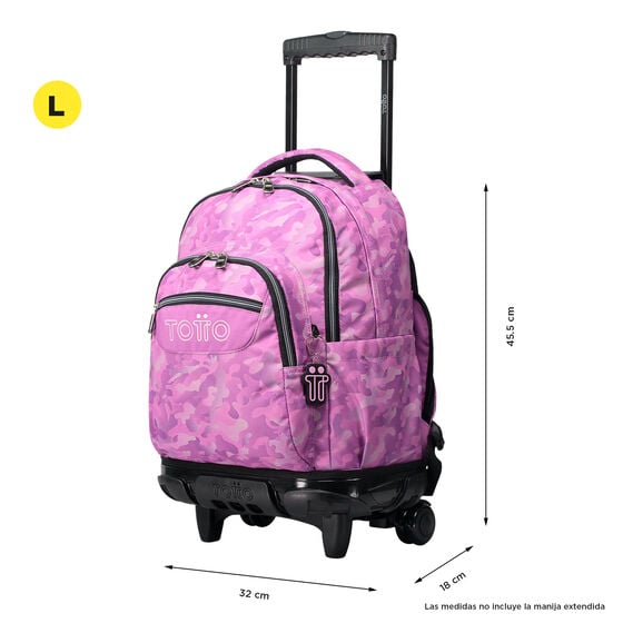 totto Mochila Renglones - Camuflaje rosa Outlet online