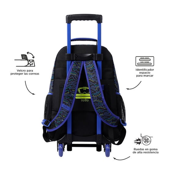 totto Mochila de ruedas Mettaverse L Ventas relámpago
