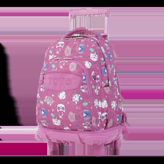 totto Mochila Renglones - Fiesta Gatitos Liquidación