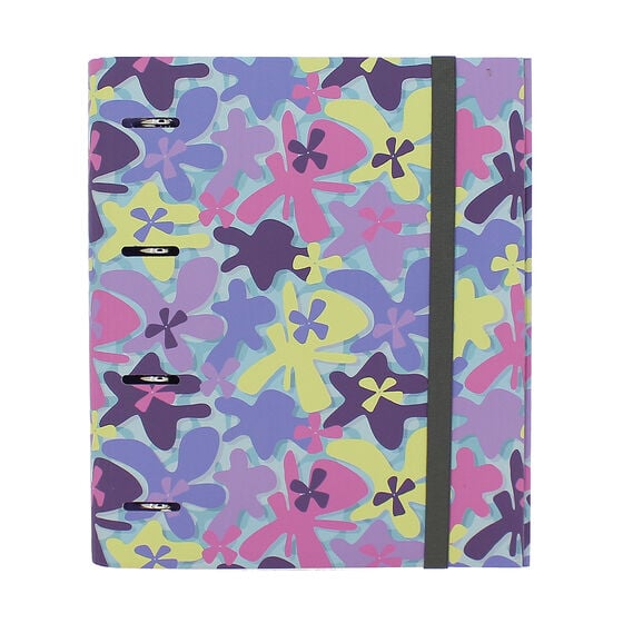 totto Carpeta de 4 anillas flores hawaianas