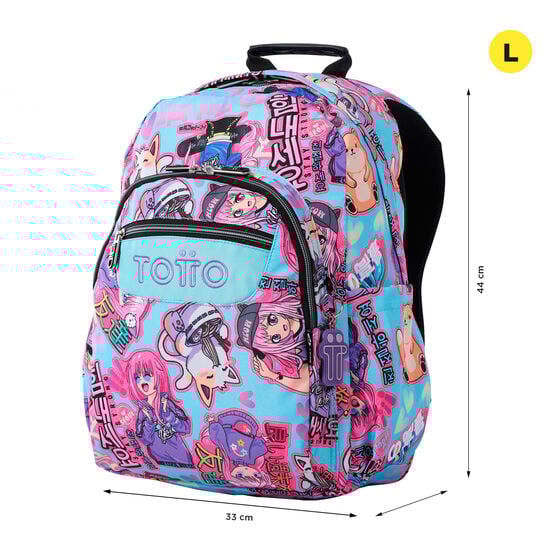 totto Mochila Acuareles - Anime Girls Precios de Black Friday