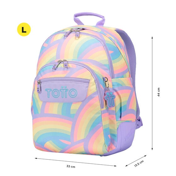 totto Mochila Crayoles - Arcoíris Envío gratis