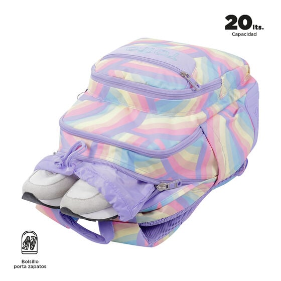 totto Mochila Crayoles - Arcoíris Envío gratis