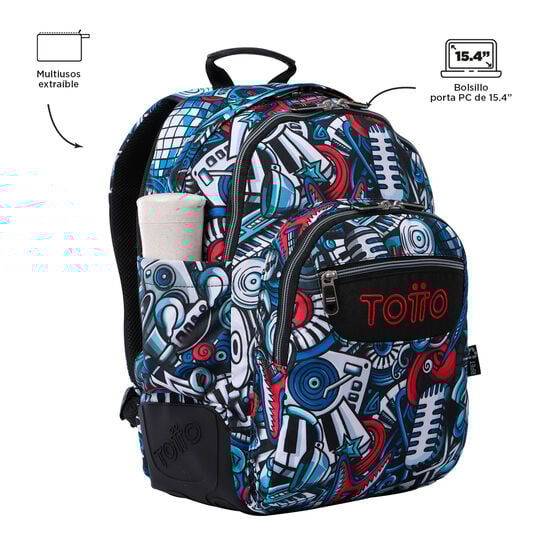 totto Mochila Crayoles - Musika Solo hoy