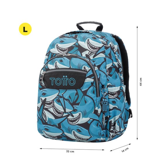 totto Mochila Acuareles - Tiburones Liquidación