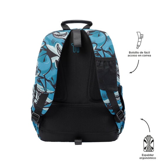 totto Mochila Acuareles - Tiburones Liquidación