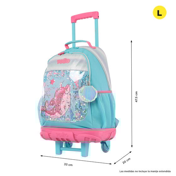 totto Mochila de ruedas Pink Ocean L Ahorra y exporta