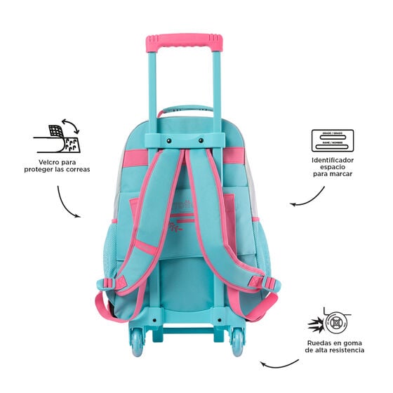 totto Mochila de ruedas Pink Ocean L Ahorra y exporta