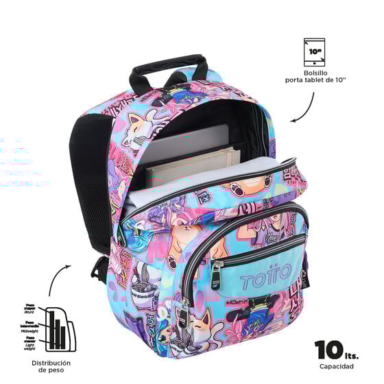 totto Mochila Tempera - Anime Girls En oferta