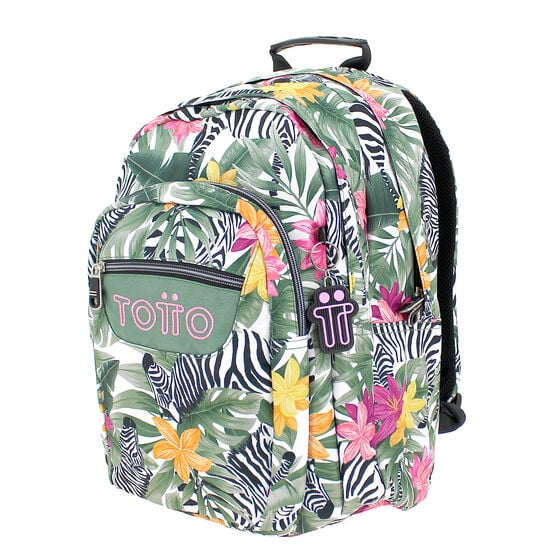 totto Mochila Lápiz - Tropical cebras Libre de impuestos