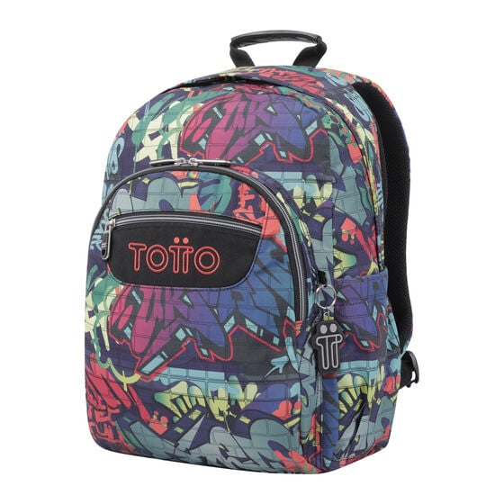 totto Mochila Acuareles - Graffiti Descuento por venta flash