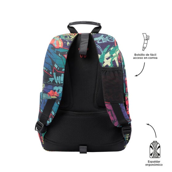 totto Mochila Acuareles - Graffiti Descuento por venta flash