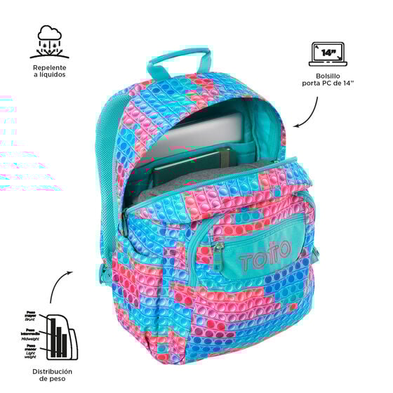 totto Mochila Acuareles - Pupit Ofertas de temporada