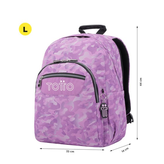 totto Mochila Acuareles - Camuflaje rosa Outlet online