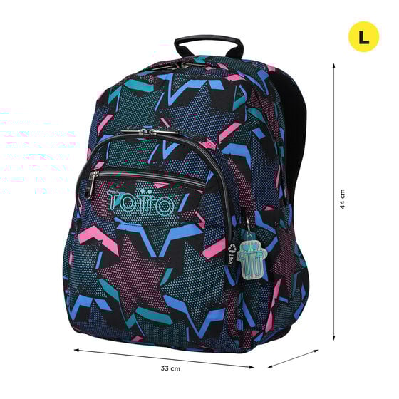 totto Mochila Acuareles - Lety Black Mejor oferta